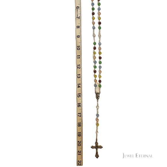 Rosary with real crystal beads - Picture 3 of 15